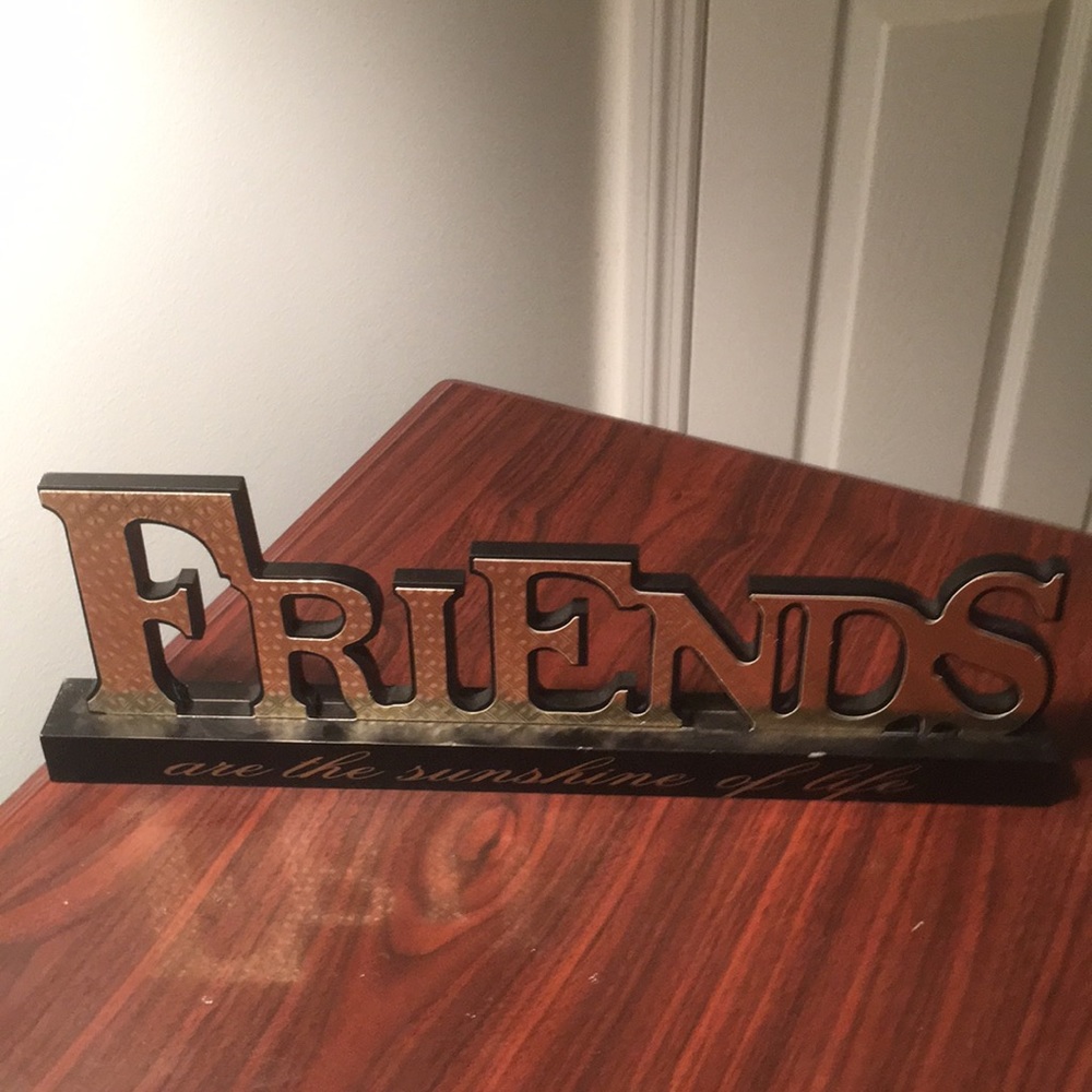 Friends plaque
